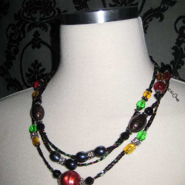 y2k 빈티지무드 투레이어드 목걸이 