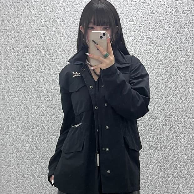 아디다스 유로파 레트로 스포티 사파리 바람막이 자켓 95 C10143