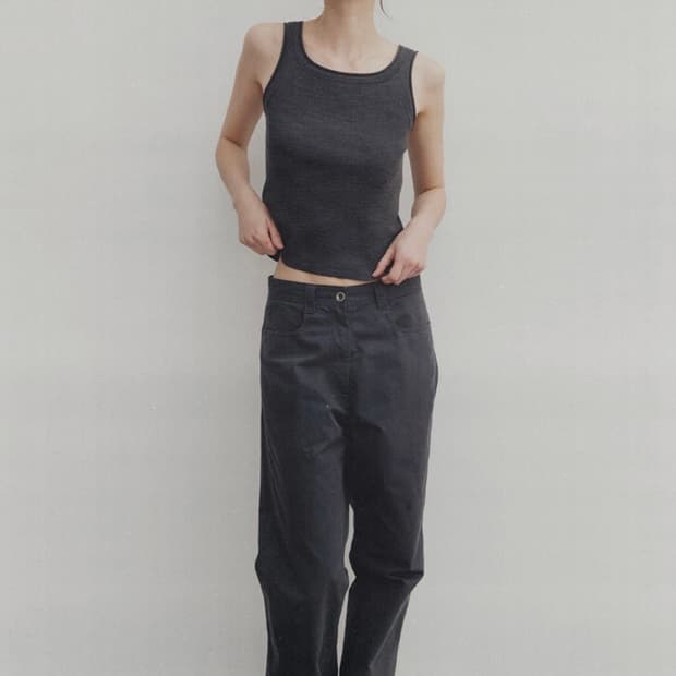 낫띵리튼 Eden washing pants (charcol)