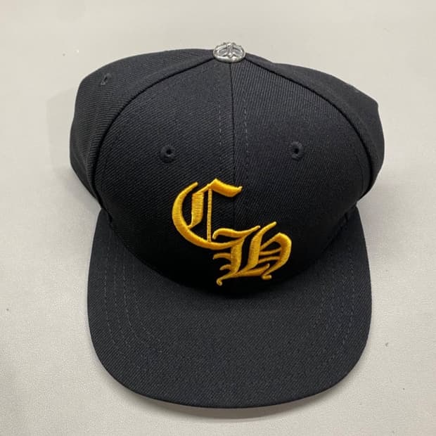 크롬하츠 ch 볼캡 모자 블랙 옐로우