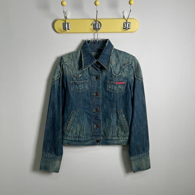 Pearl Jeans 스터드 데님 자켓 M