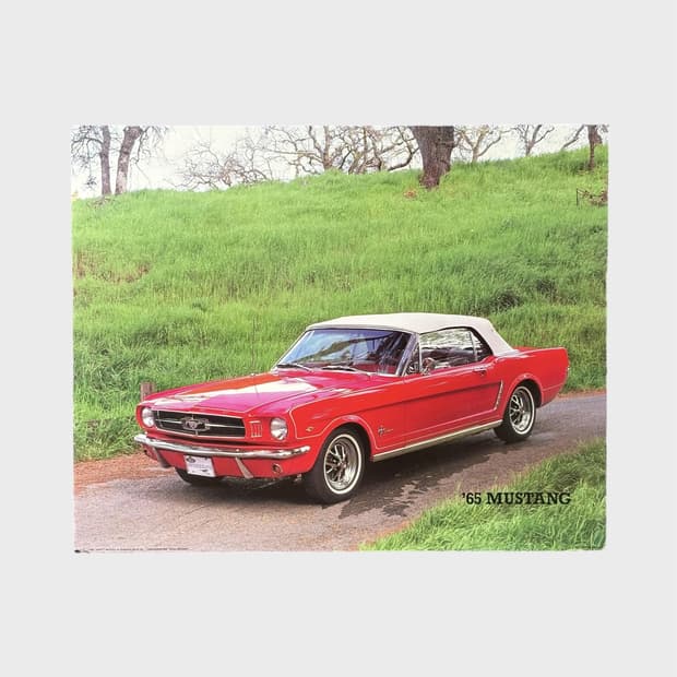 포드 머스탱 빈티지 포스터 (액자포함)