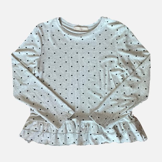 도트 프릴 긴팔티