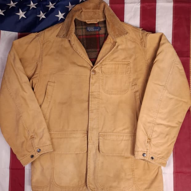 오리지날 80's 일본판 랄프로렌폴로 구형 모호크 헌팅 자켓