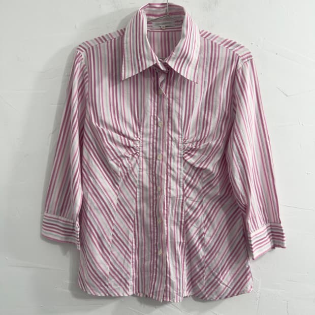 nara camicie pink shirring shirt