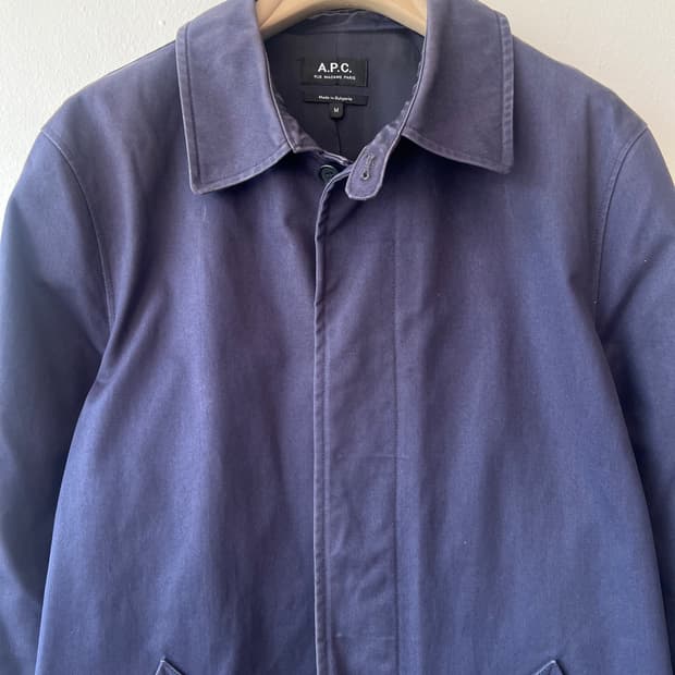 아페쎄 APC 남성 네이비 발마칸코트 간절기맥코트 