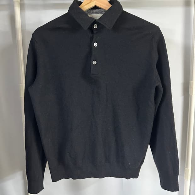 제냐 울 폴로 긴팔 니트 우먼