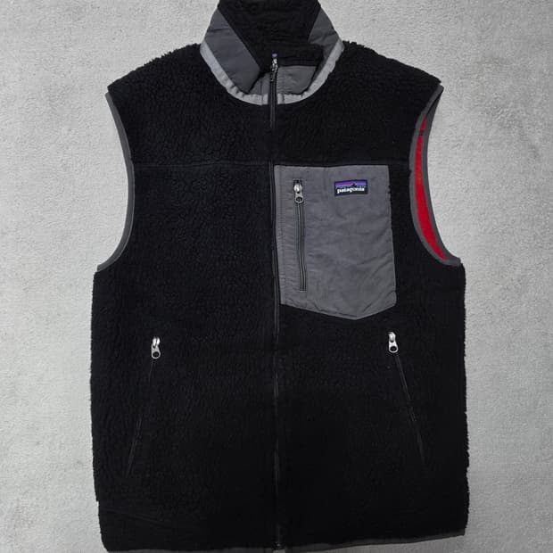 파타고니아 레트로-X 베스트 블랙 S