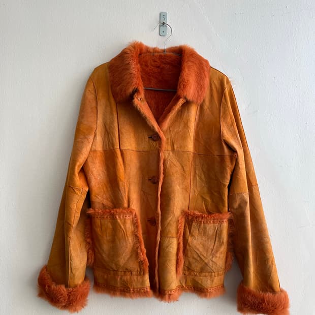 일본 빈티지 리얼레더 무스탕 자켓