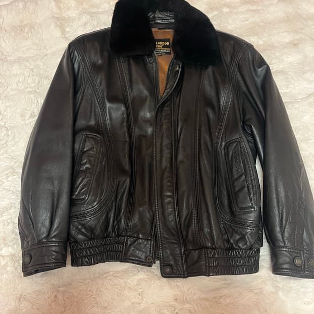 런던포그 레더 블루종