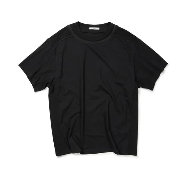 ETCE DOUBLE NECK LAYERED 더블넥 레이어드 반팔티 M