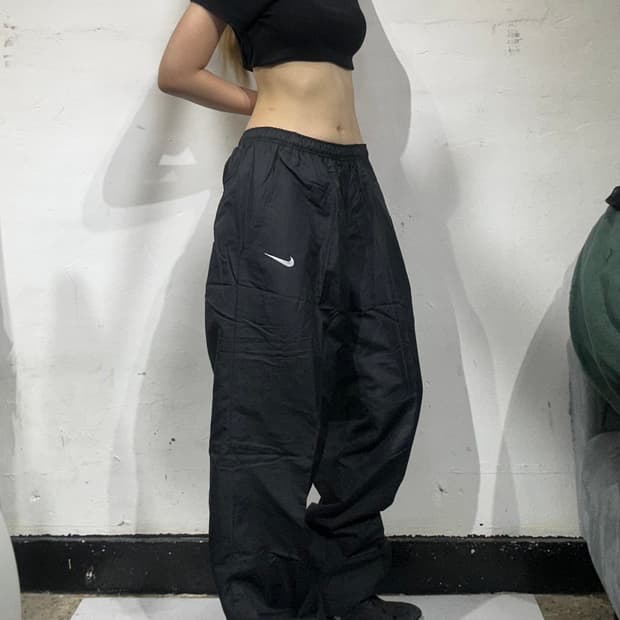 00s 나이키 블랙 새상품 인터밀란 한정판 와이드 트랙 팬츠 M