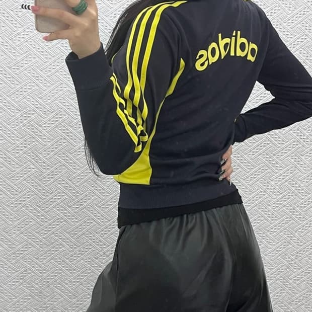 아디다스 Y2K 00's 레트로 배색 져지 집업 85 C10256