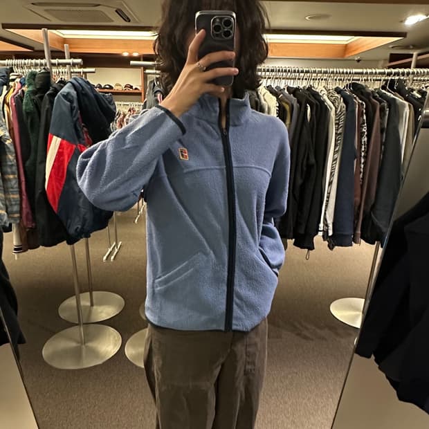 M)나이키 빈티지 여성 헤리티지 테니스 플리스 집업