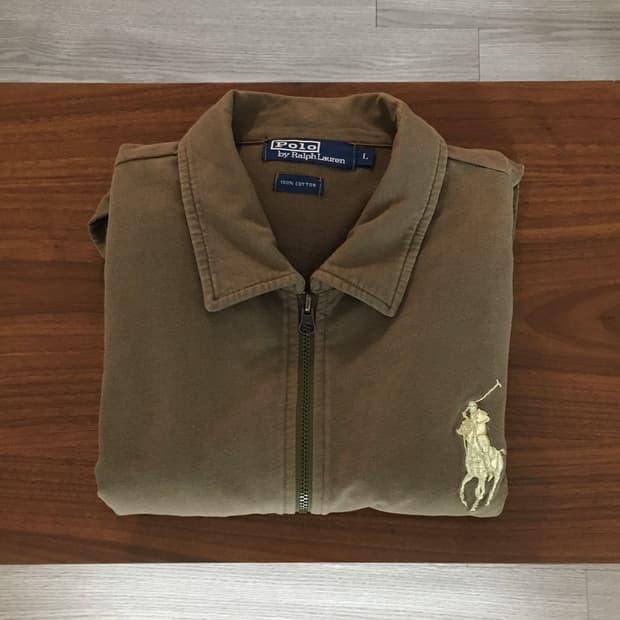 폴로 빅포니 니트집업 트윌자켓 (1)