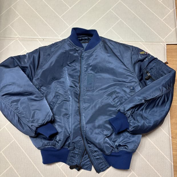 알파인더스트리 ma-1  Type-A 복각 미드나잇블루 xxl