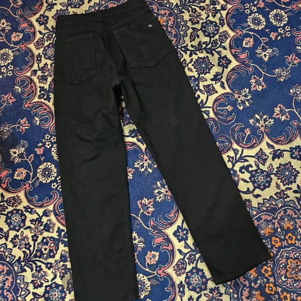 Rag&bone 슬림 테이퍼드 하이웨스트 블랙진