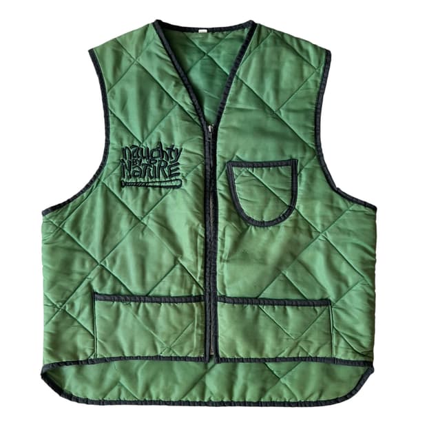 빈티지 90s Naughty by Nature 퀼팅 베스트