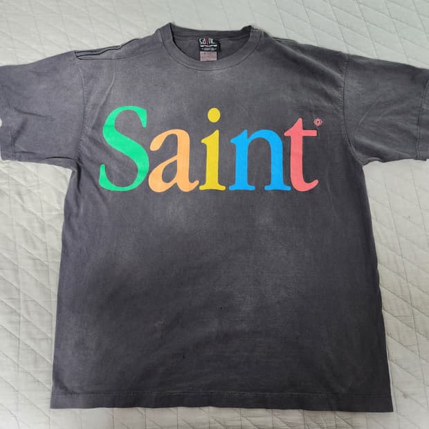 [XL] 세인트미카엘 SAINT 애플 패러디 로고 티셔츠