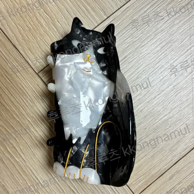 COUCOU SUZETTE 쿠쿠수제뜨 블랙화이트캣 고양이 헤어집게핀