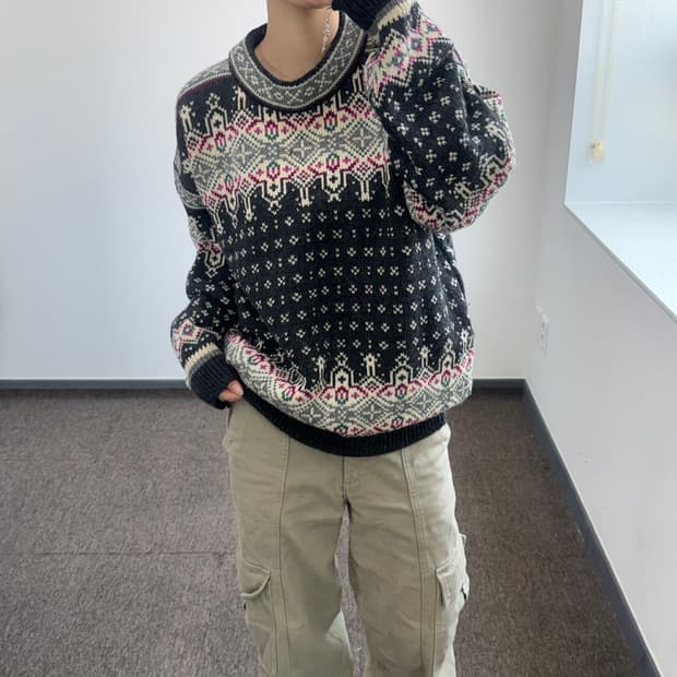 Dale of Norway 노르웨이 차콜 니트 