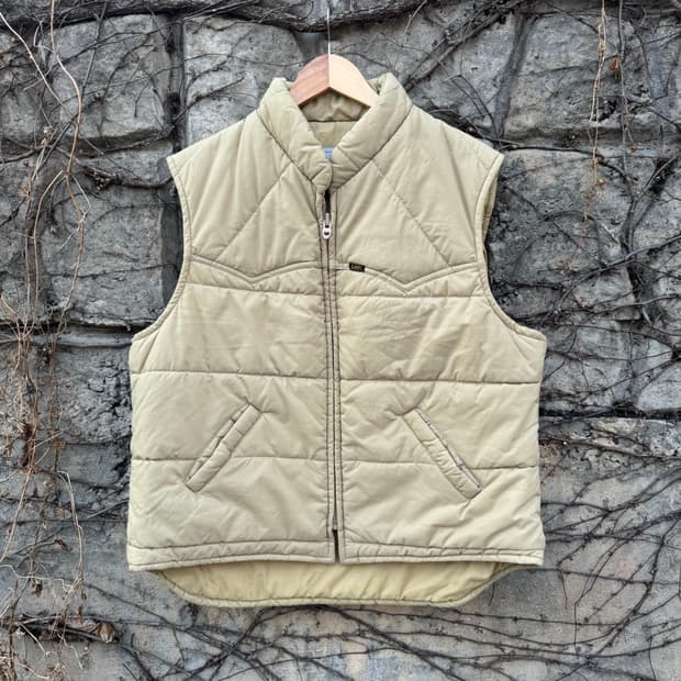 70~80s lee 빈티지 스톰라이더 웨스턴 패딩 베스트 조끼 xl