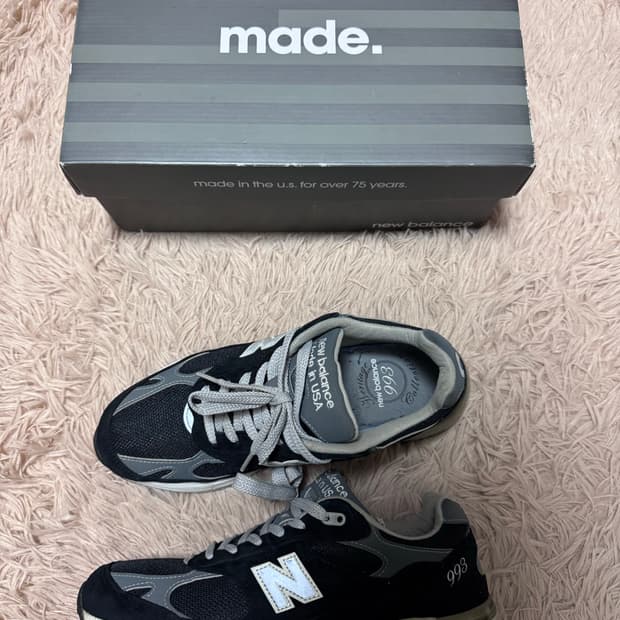뉴발란스 993 Made in USA 블랙 270