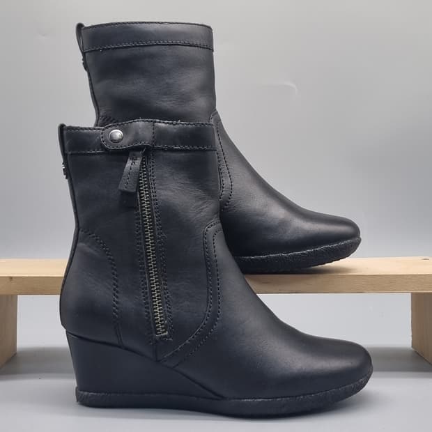 제옥스 레더 여성부츠35 220(굽6)