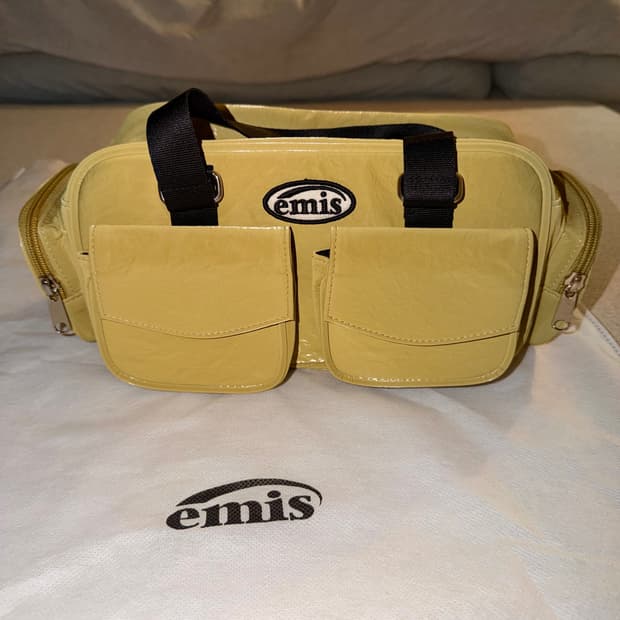 이미스 멀티 포켓 호보백 머스타드