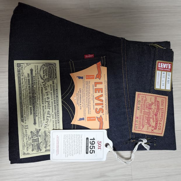 [가격인하]LVC 55 501 리지드 32X34 새상품