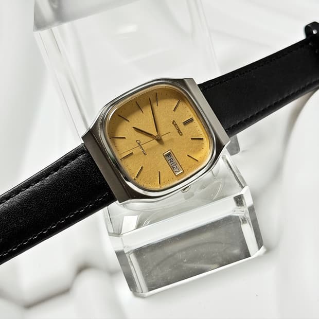 90s00s 빈티지 세이코 스피릿 텍스처 데이데이트 워치