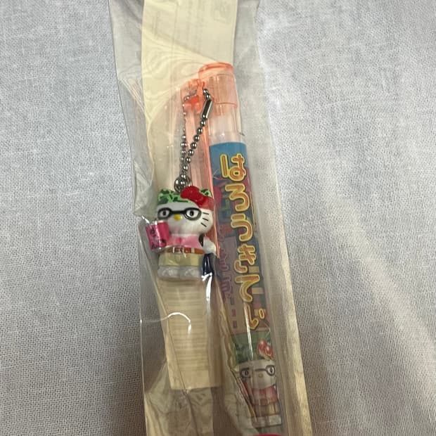 고전 키티 아키하바라 오타쿠 스트랩 볼펜 헬로키티 산리오