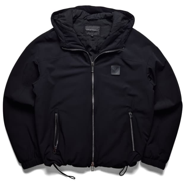 [48] 엠포리오 아르마니 로고패치 후드자켓