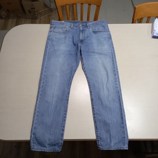 36 빅E 리바이스502 봄여름용 워싱 스판 슬림일자진 36-441