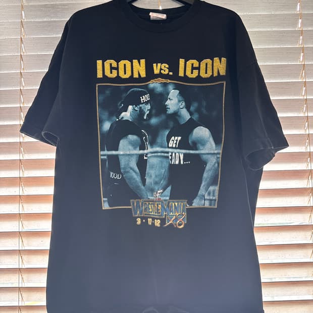 [XXL] ‘02 WWF 래슬매니아18 Icon VS Icon 티셔츠