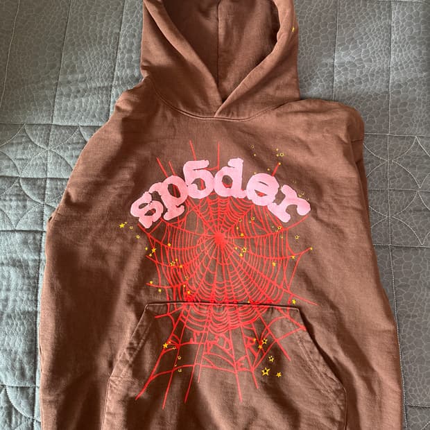 Sp5der Web Hoodie Brown