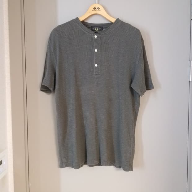 RRL 더블알엘 와플 헨리넥 반팔 XL