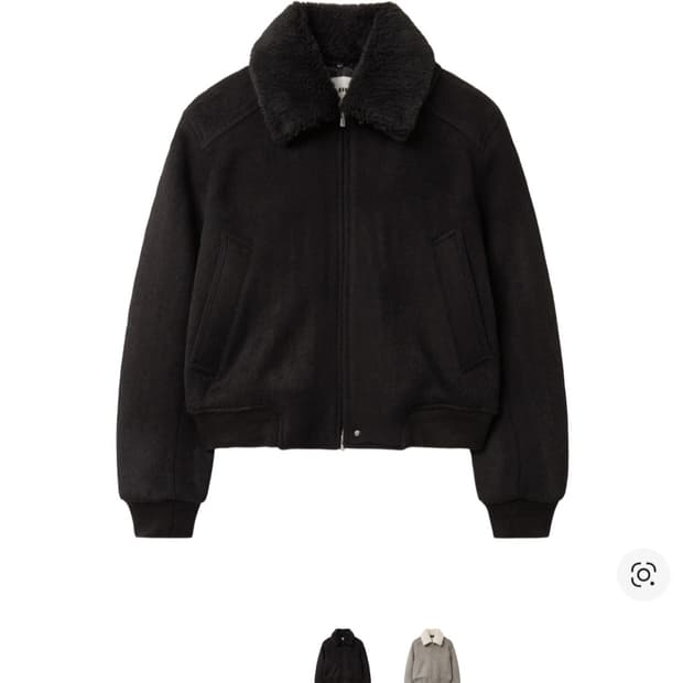 [2] 알렌느 헤어리 울 시어링 카라 블루종