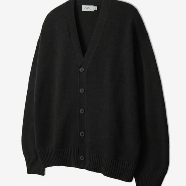 커스컴어클락 소프트 베이직 가디건 차콜 L