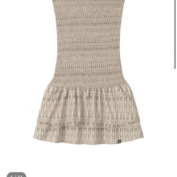어스지구 SMOCKED DRESS SKIRT (OAT)