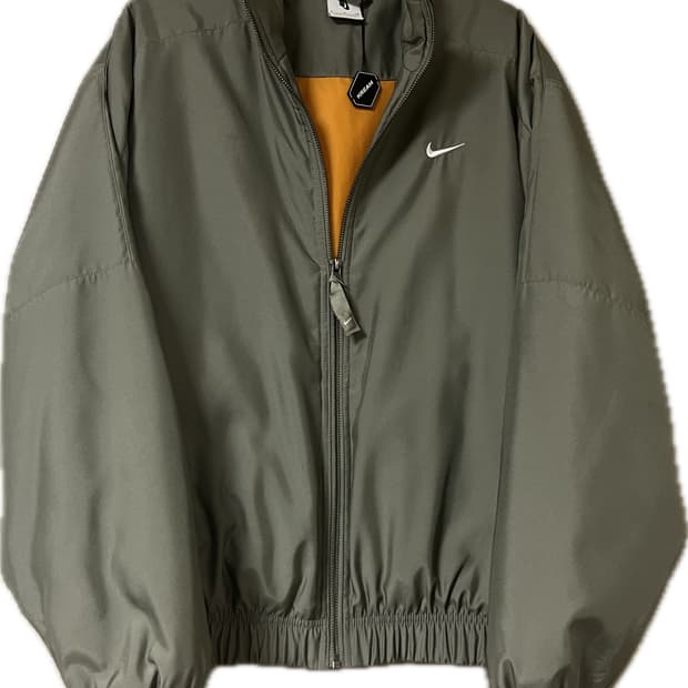 나이키 nrg 솔로 스우시 새틴 봄버 자켓 라이트 아미