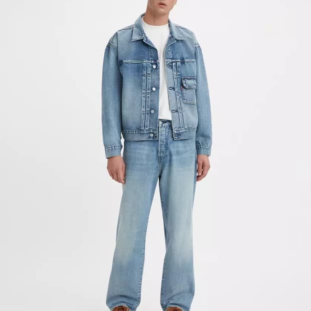 빔즈 x 리바이스 슈퍼 와이드 데님 진스 36사이즈