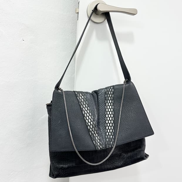 Crocodile embossed bag