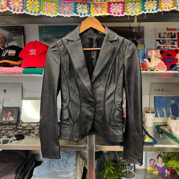 Black Real Leather Jacket (Slim Fit)