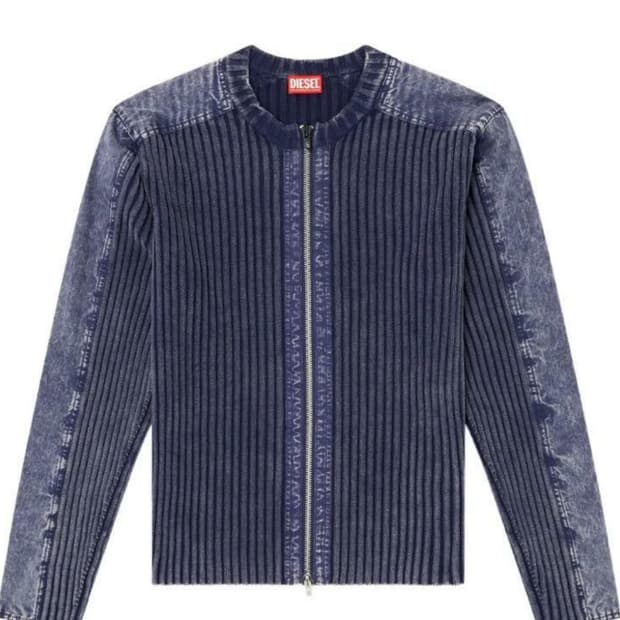 DIESEL 25FW 디젤 골지 집업 가디건 