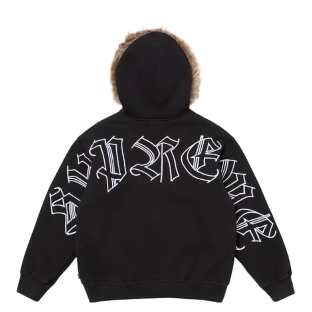 슈프림 포우 퍼 후드집업