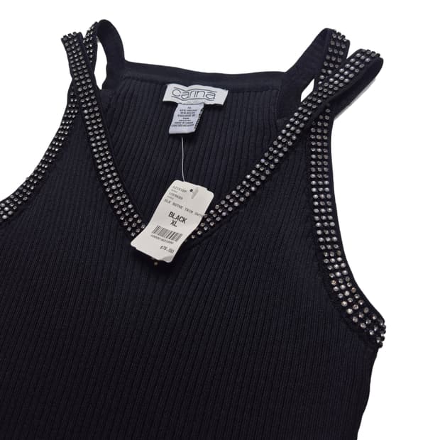 [XL] 빈티지 골지 니트 탱크탑