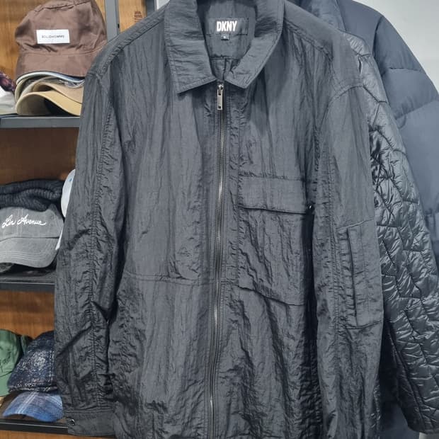 (DKNY) 검정색 집업 블루종 봄자켓 105~110 상태10/9