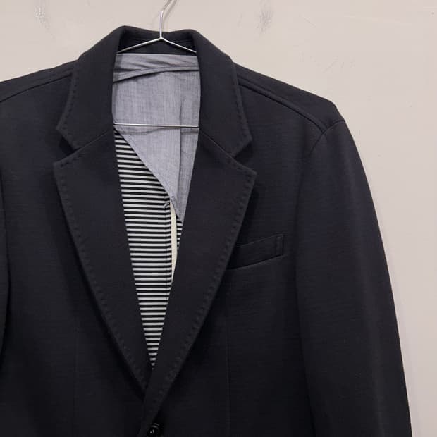 라코스테 스티치 투버튼 헤비 코튼 블레이져