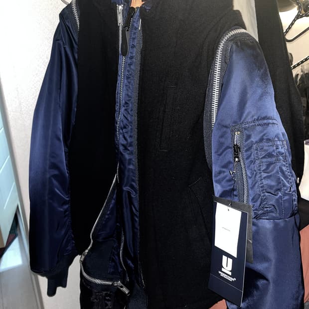 21aw 언더커버 알파인더스트리 축융 울 도킹 ma-1